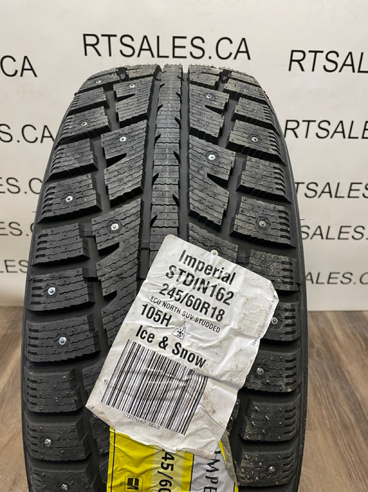 245/60/18 Imperial Eco North Studded Winter Tires