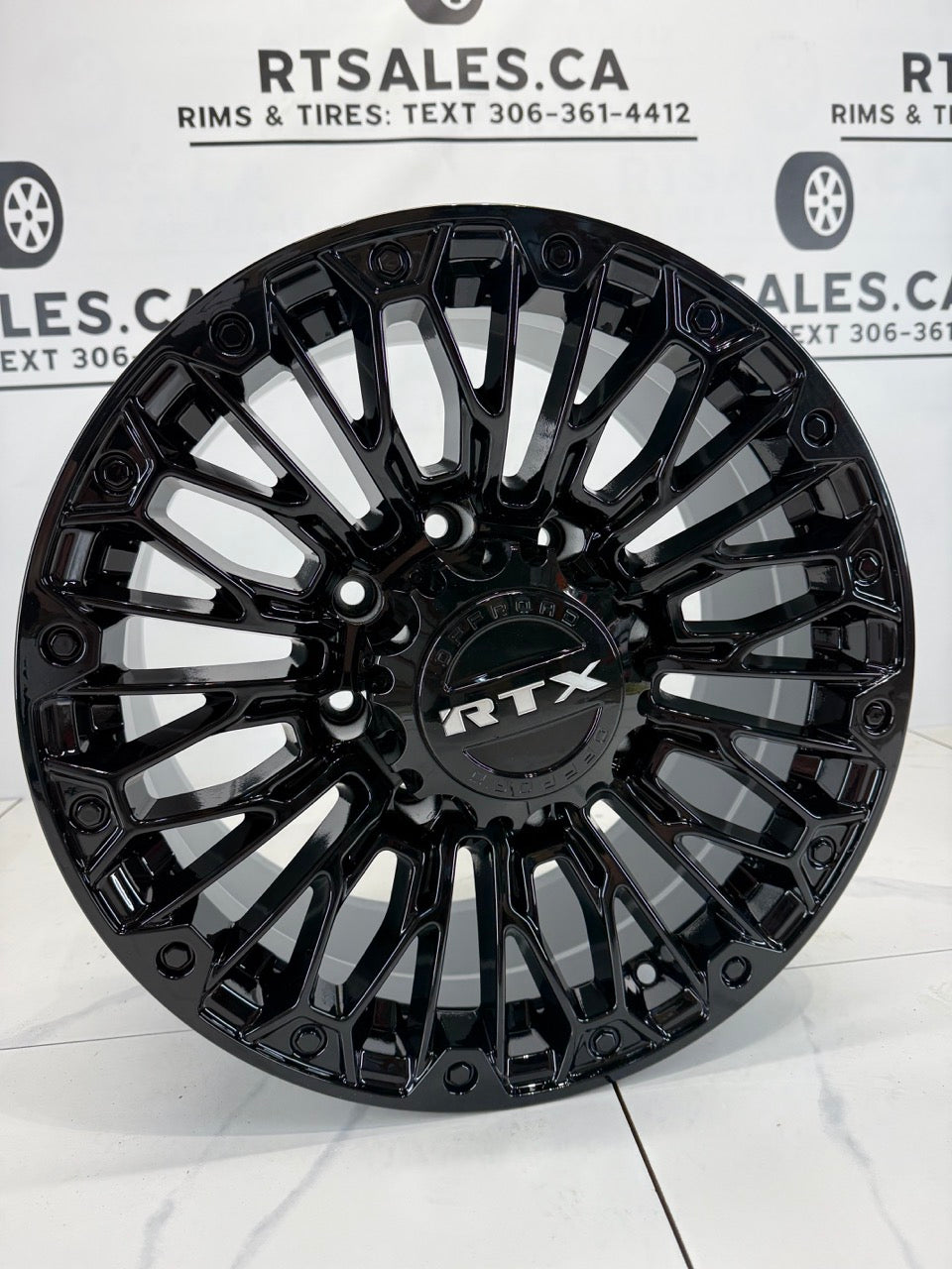 6x135, 6x139 Gloss Black RTX Chaos Rims 20", 22"