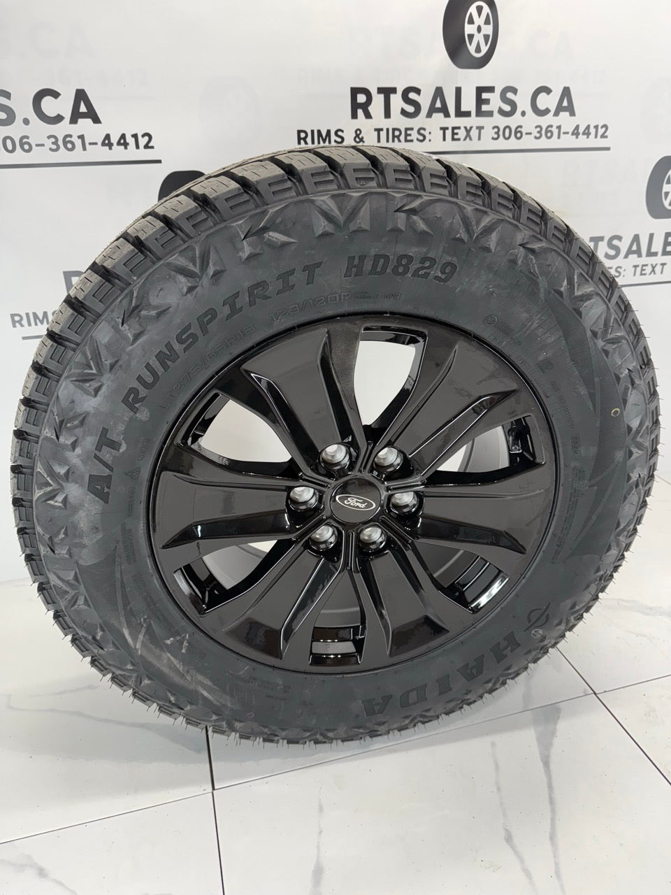 LT 275/65/18 Haida All Weather Tires on 18" Ford Replica Rims 6x135