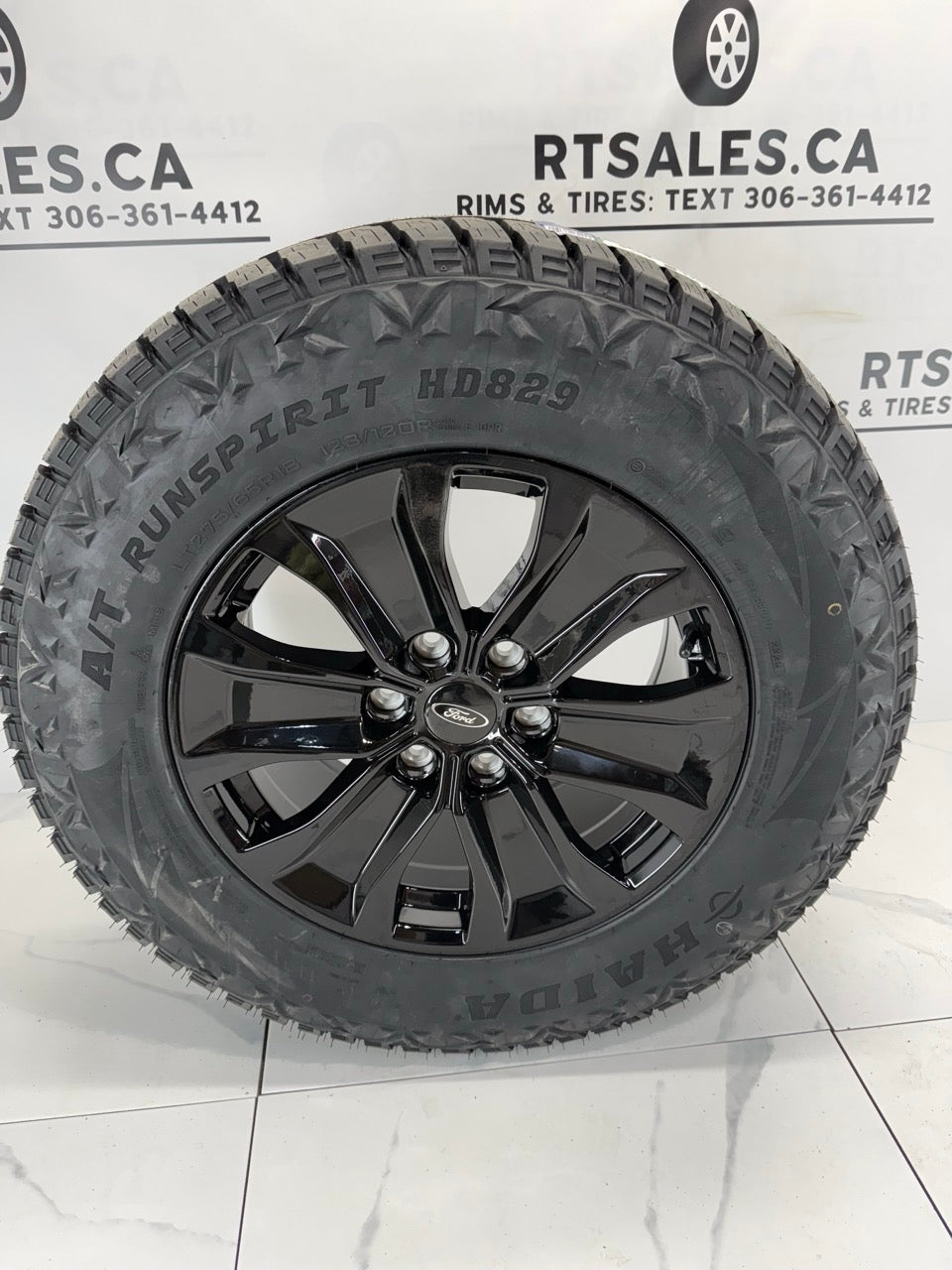 LT 275/65/18 Haida All Weather Tires on 18" Ford Replica Rims 6x135