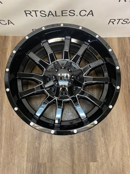 20x12 Fast HD Traxx Rims 8x180