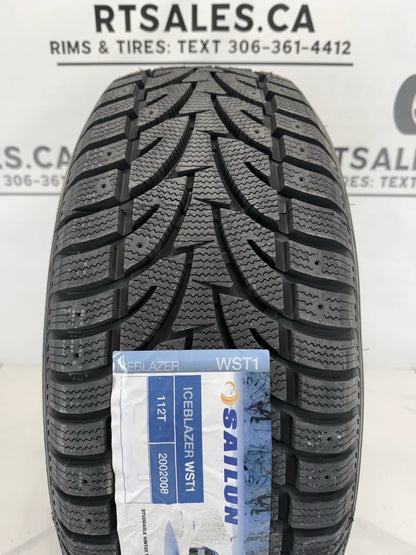 245/65/17 Sailun Ice Blazer Winter Tires on 17" Jeep Rims 5x110