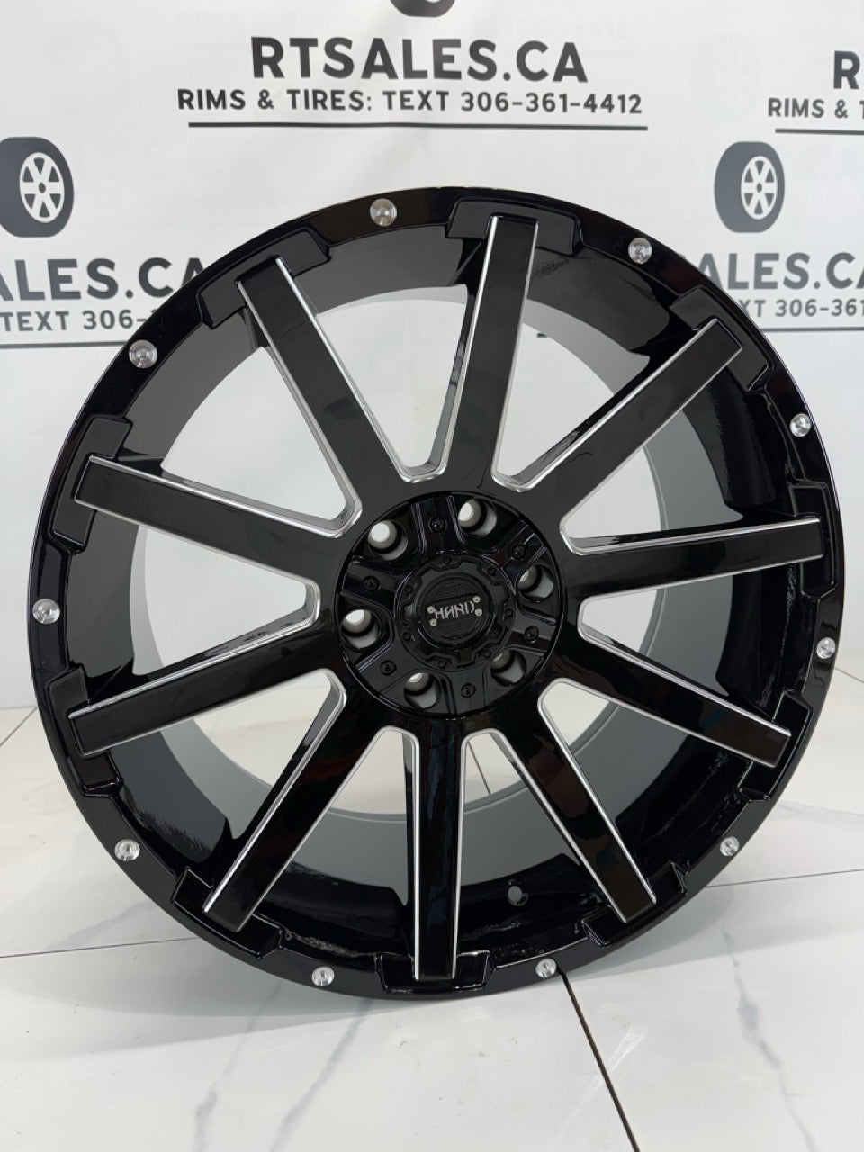 20x9 Gloss Black & Milled Rims 6x135 6x139.7