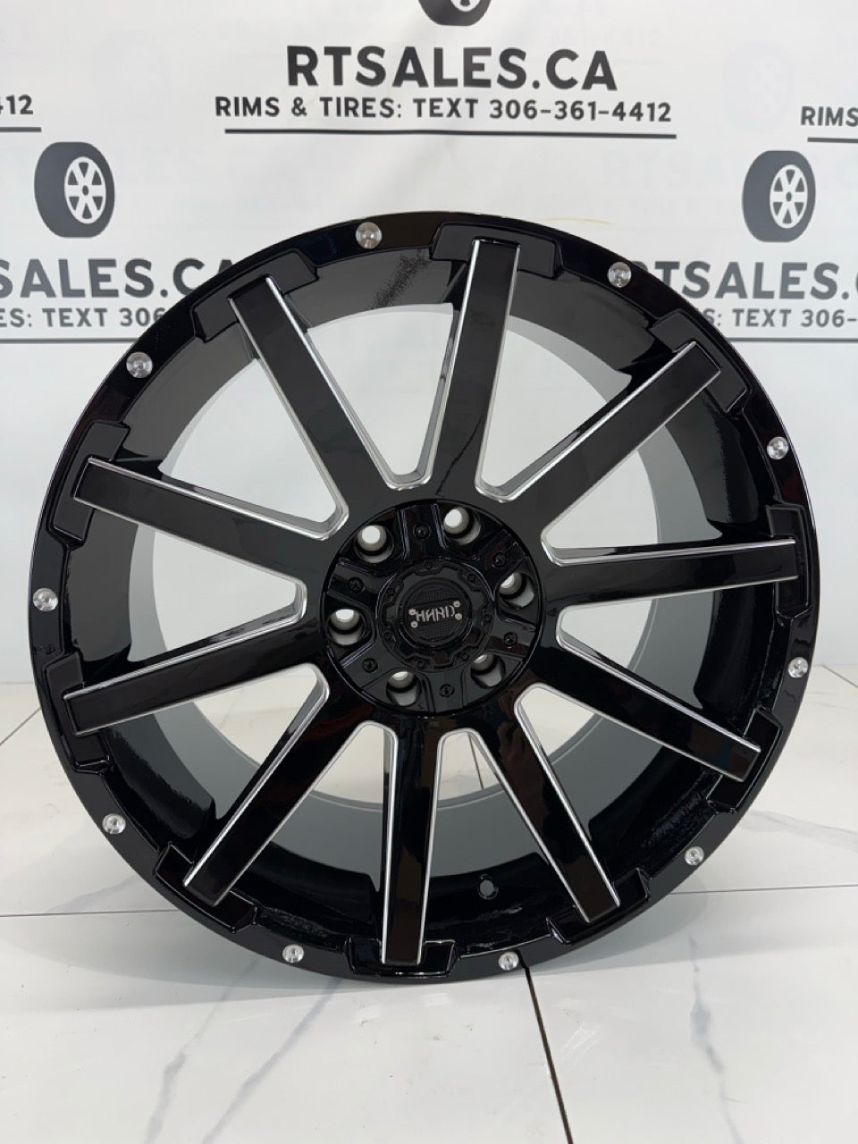 20x9 Gloss Black & Milled Rims 6x135 6x139.7
