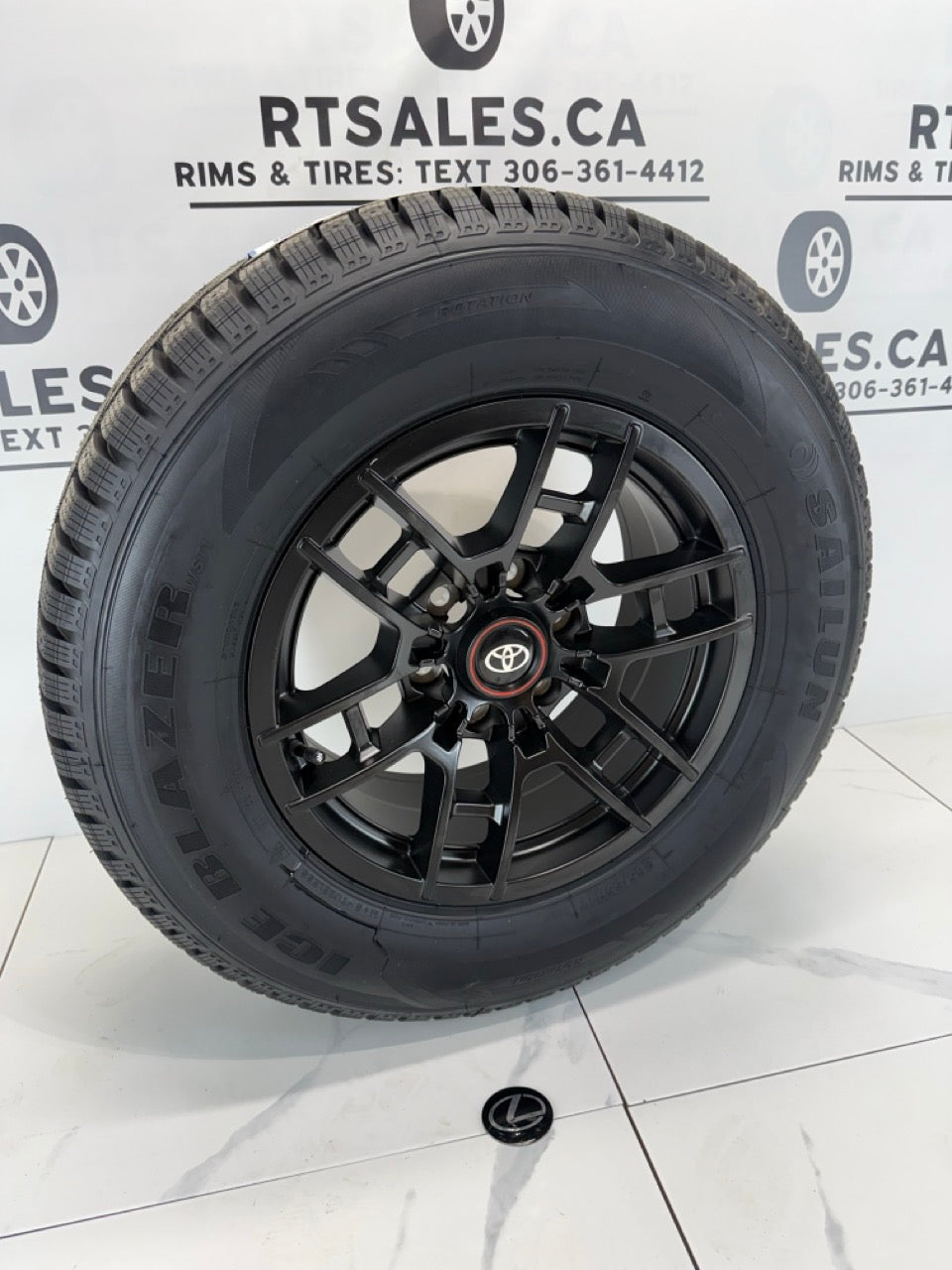 265/65/17 Winter tires 17x8 Replica 258 Rims 6x139