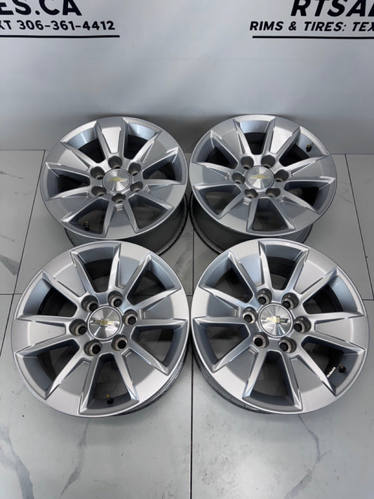 17x8 6x139 Chevy / GMC OEM rims (used)