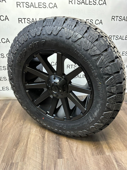 295/65/20 AMP Tires FUEL rims 8x170 Ford F-350 SuperDuty