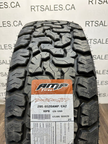 295/65/20 AMP Tires FUEL rims 8x170 Ford F-350 SuperDuty