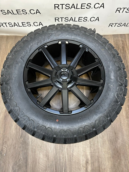 295/65/20 AMP Tires FUEL rims 8x170 Ford F-350 SuperDuty