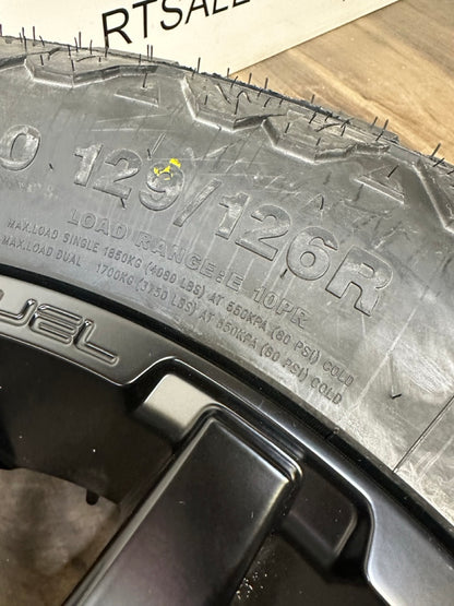 295/65/20 AMP Tires FUEL rims 8x170 Ford F-350 SuperDuty