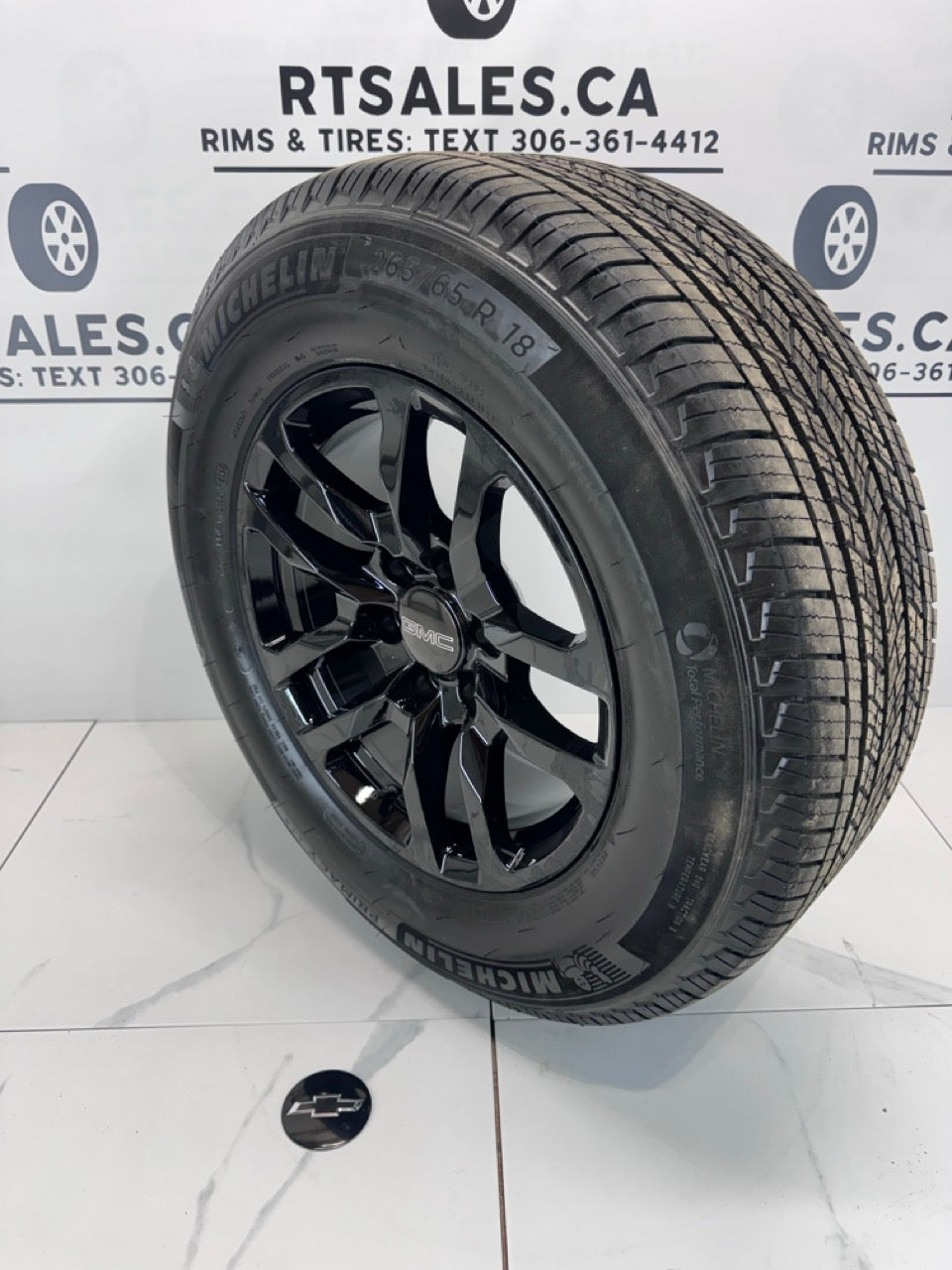 265/65/18 michelin tires 18x8.5 Rims 6x139 Chevy GMC 1500
