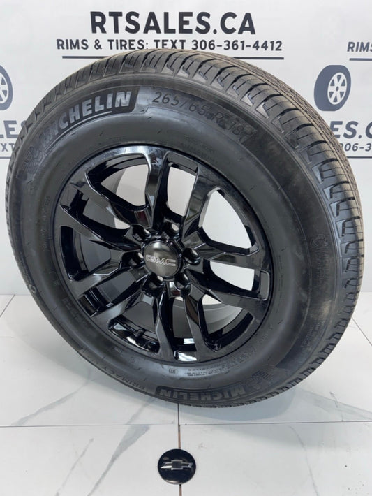 265/65/18 michelin tires 18x8.5 Rims 6x139 Chevy GMC 1500