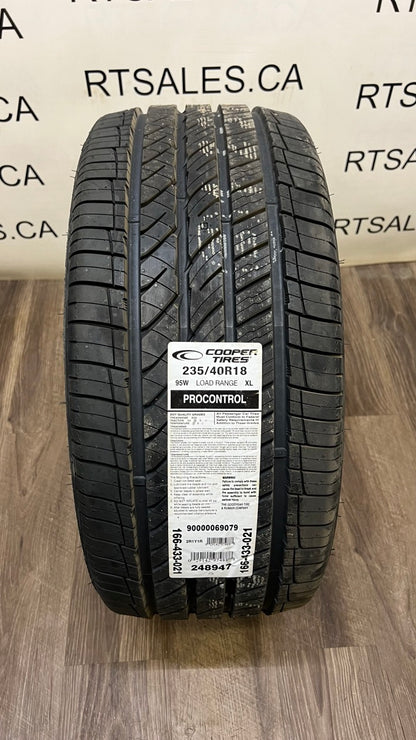 235/40/18 Cooper PROCONTROL All Season Tires