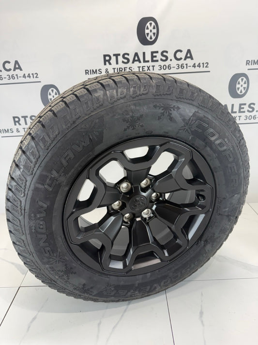 275/65/18 Cooper Snow Claw Winter Tires on 18" Ram 1500 Rims 6x139.7