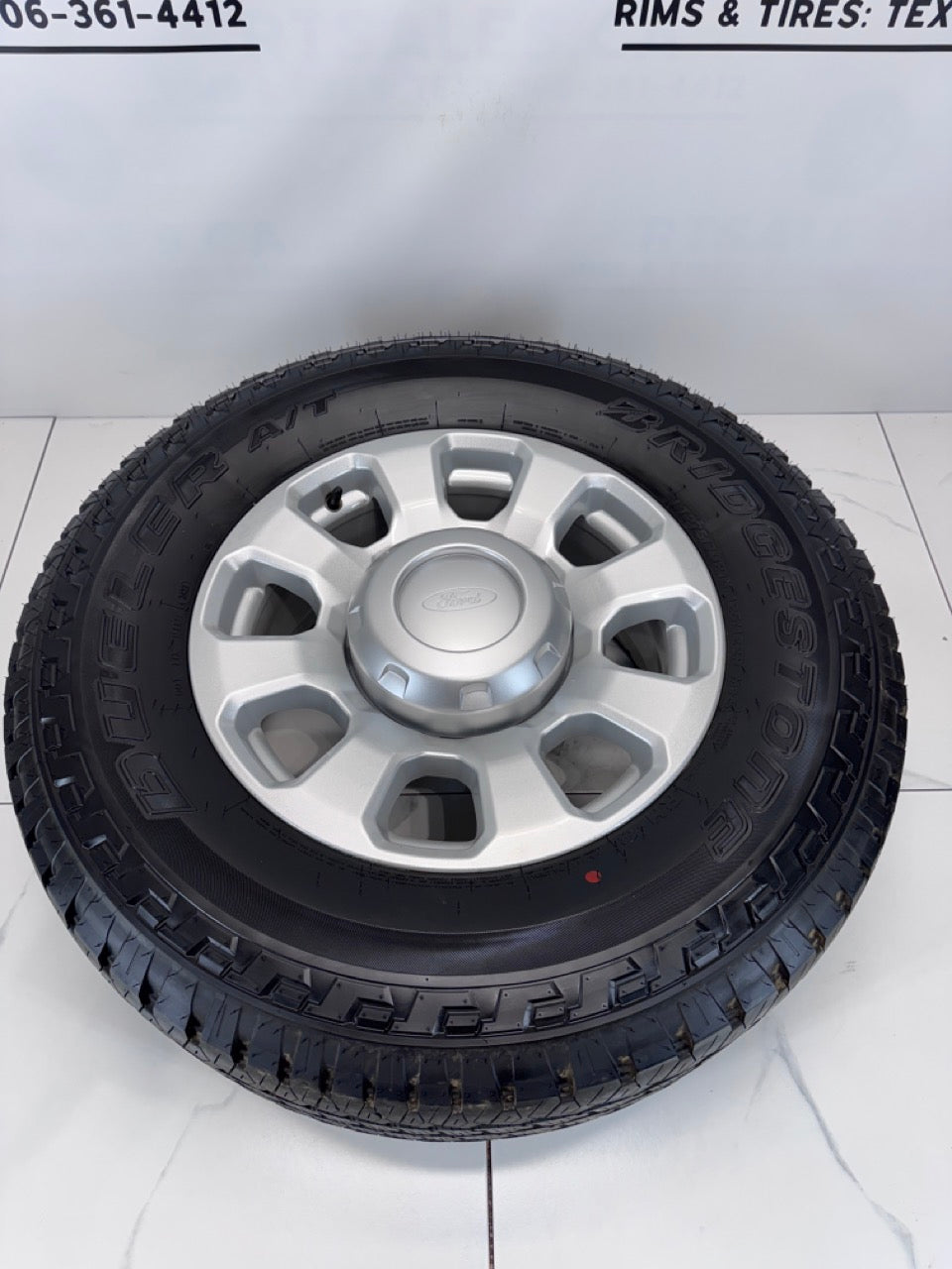LT 275/70/18 Bridgestone tires Rims Ford F250 F350 8x170 OEM