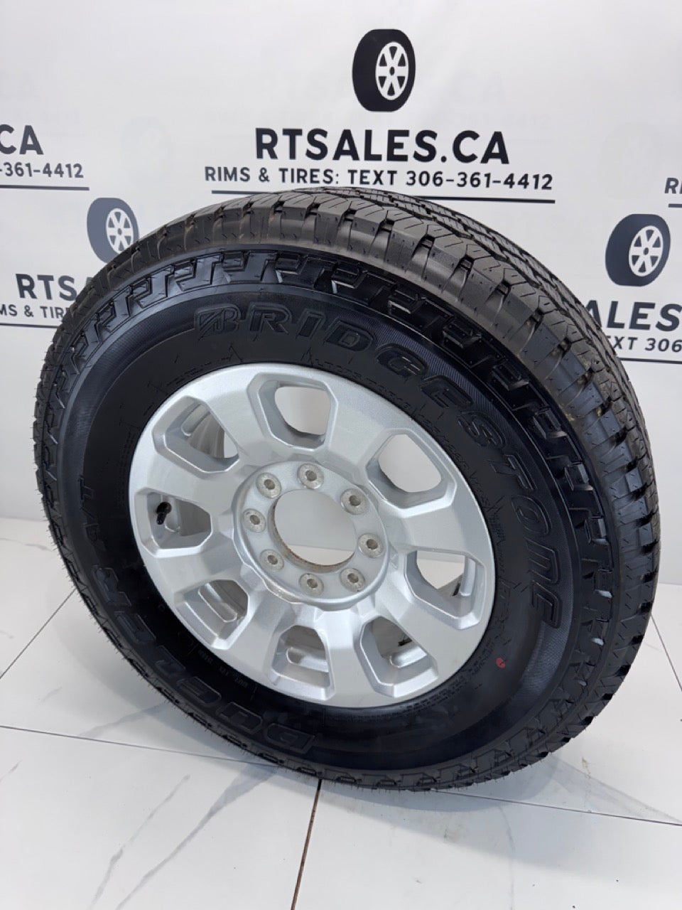 LT 275/70/18 Bridgestone tires Rims Ford F250 F350 8x170 OEM