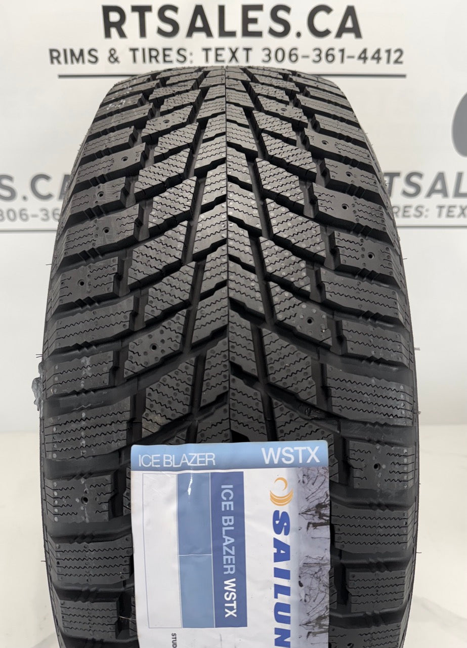 Sailun Ice Blazer WSTX winter tires on 18x8 replica rims 5x120
