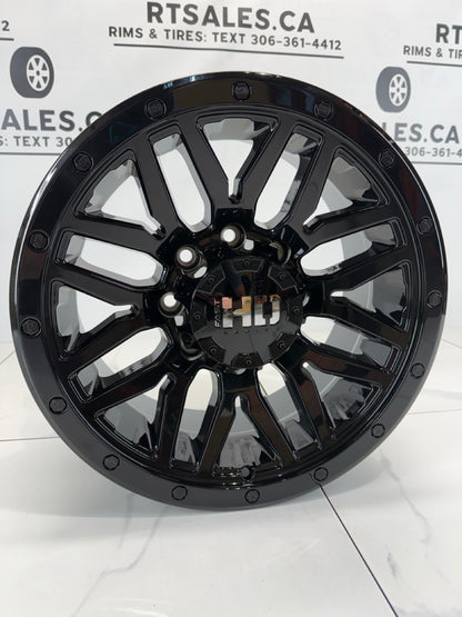 8×180 Black Fast HD Menace Rims – 17", 18" & 20"