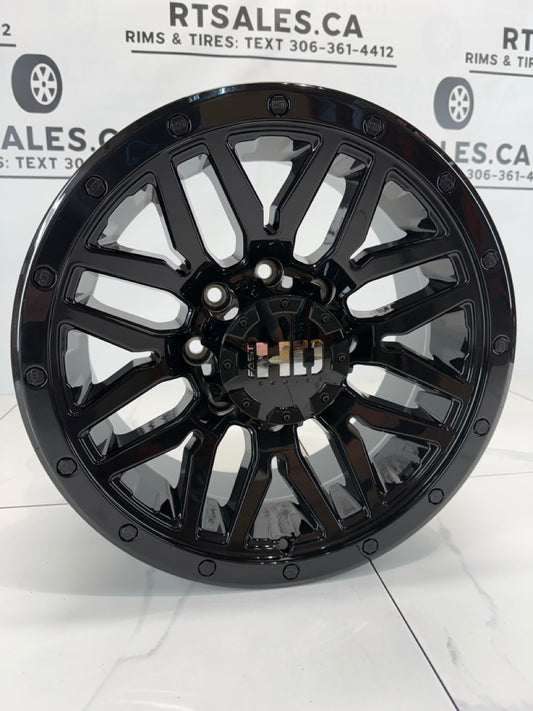 8×180 Black Fast HD Menace Rims – 17", 18" & 20"