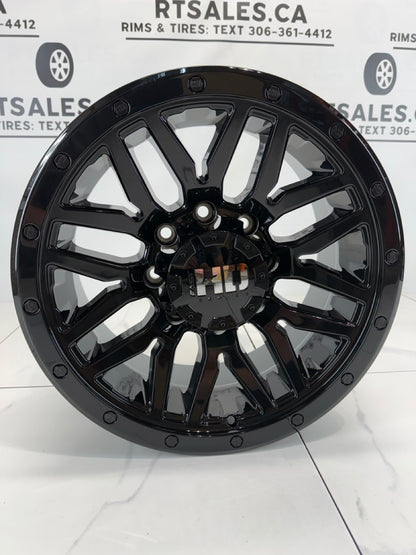 8×180 Black Fast HD Menace Rims – 17", 18" & 20"