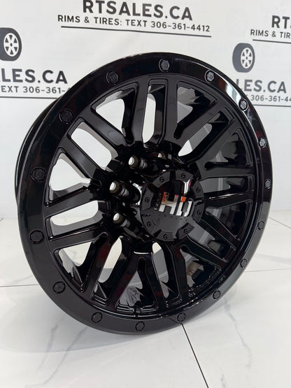 8×180 Black Fast HD Menace Rims – 17", 18" & 20"