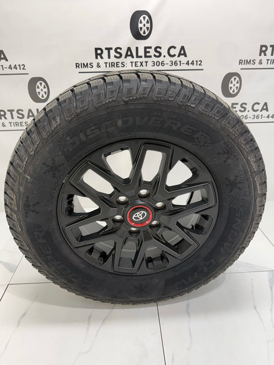 275/65/18 Cooper Snow Claw Winter Tires on 18" Rims 6x139.7