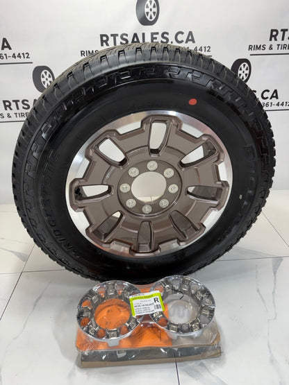 275/65/20 Bridgestone Tires on 20" F350 Ford Rims 8x170 (Takeoffs)