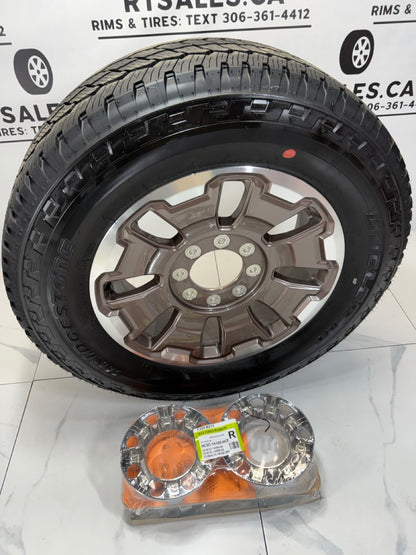 275/65/20 Bridgestone Tires on 20" F350 Ford Rims 8x170 (Takeoffs)
