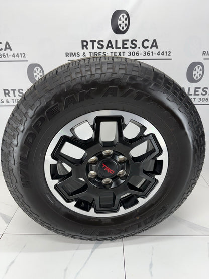 265/70/18 Tires on 18" Factory TRD Rims 6x139.7 (Takeoffs)