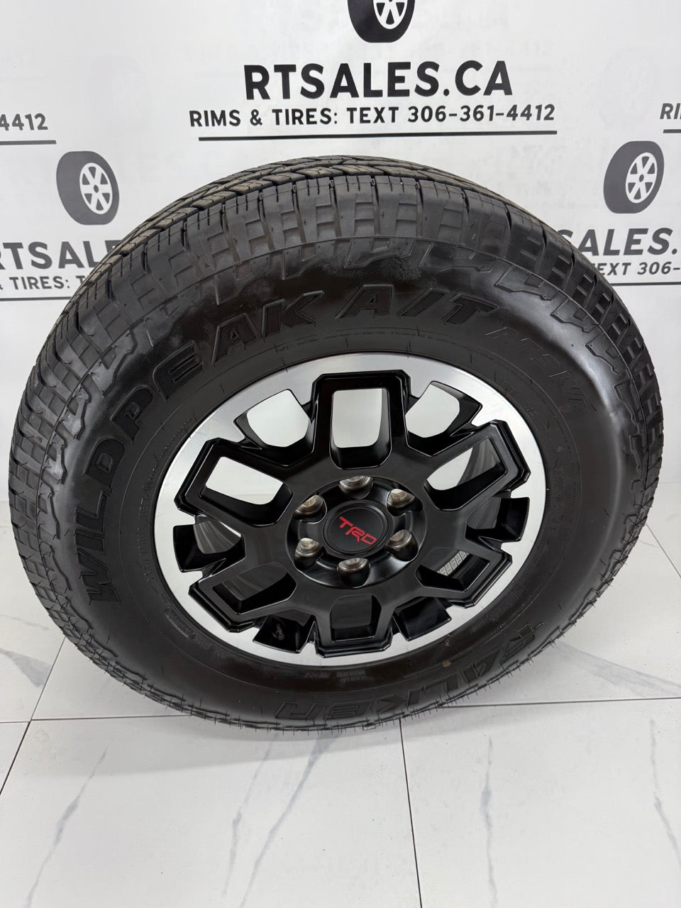 265/70/18 Tires on 18" Factory TRD Rims 6x139.7 (Takeoffs)