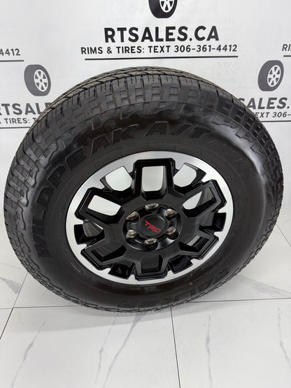 265/70/18 Tires on 18" Factory TRD Rims 6x139.7 (Takeoffs)