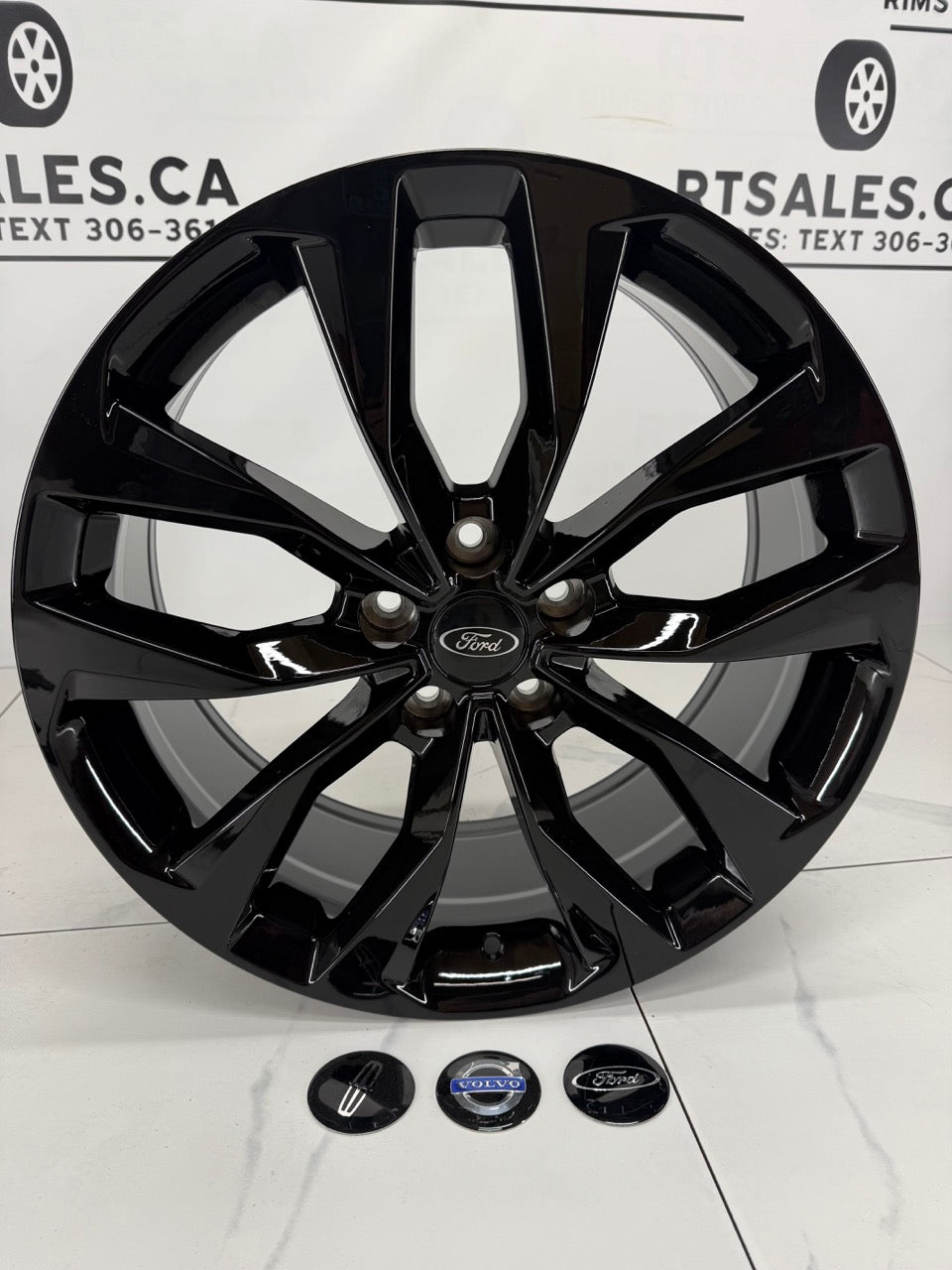 5x108 Black RT Rims 17" 18" 19" & 20"