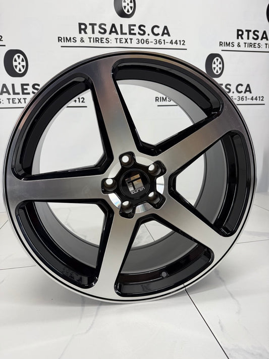 20X9 Touren TF96 Rims 5x114.3 Gloss Black/Machined
