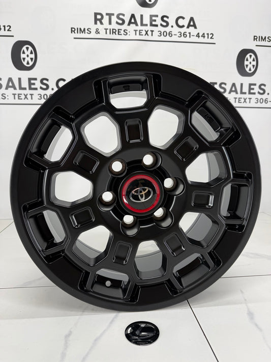 6×139 Black Replica R407 TRD Rims – 17" & 18"
