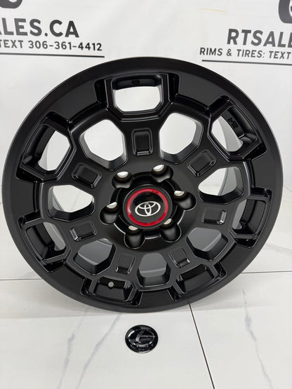6×139 Black Replica R407 TRD Rims – 17" & 18"