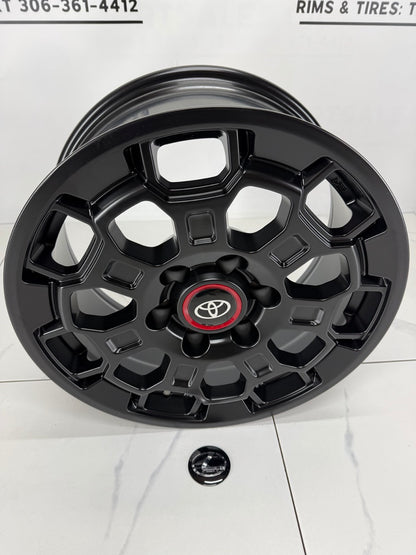 6×139 Black Replica R407 TRD Rims – 17" & 18"