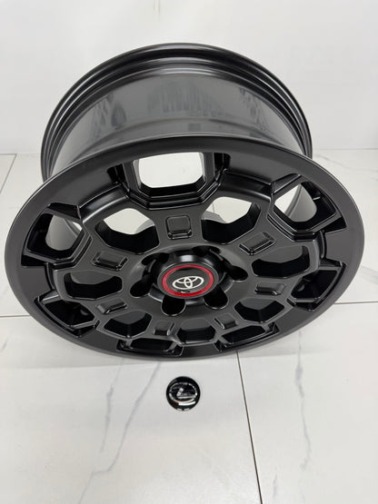 6×139 Black Replica R407 TRD Rims – 17" & 18"
