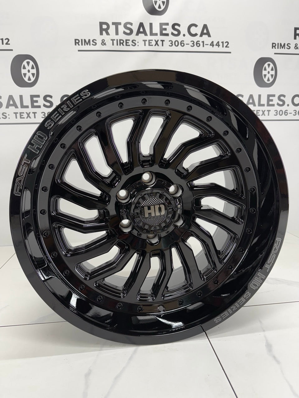 20x10 Fast D-STRUCT Rims 6x139 Gloss Black