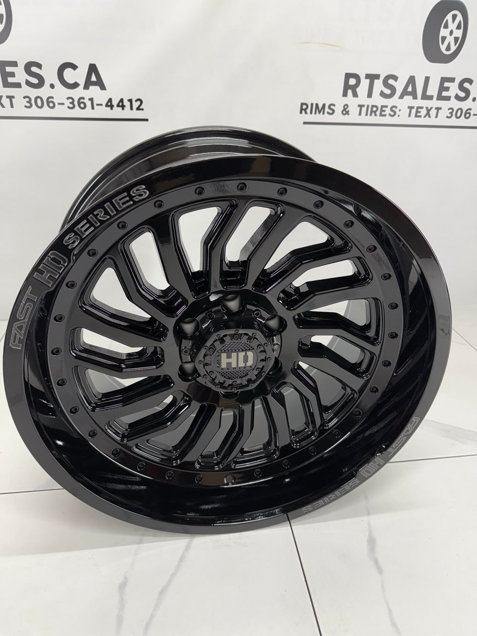 20x10 Fast D-STRUCT Rims 6x139 Gloss Black