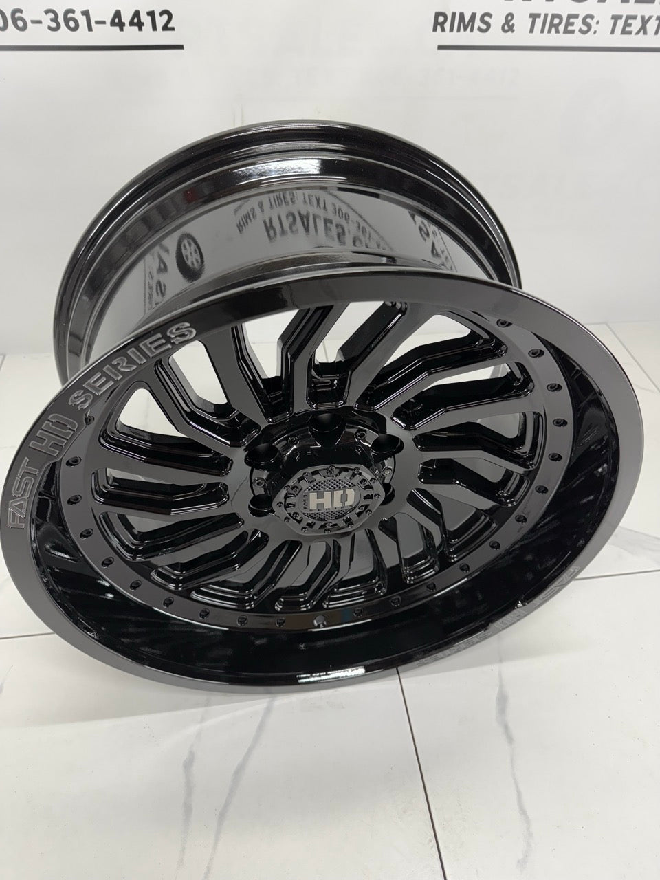20x10 Fast D-STRUCT Rims 6x139 Gloss Black