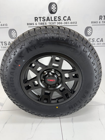 Sailun AT2 All weather Tires on 17" TRD Replica Rims 6x139