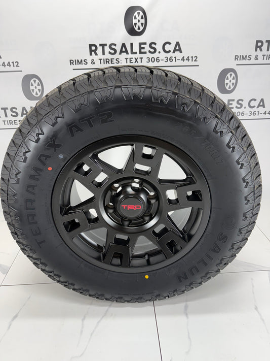 Sailun AT2 All weather Tires on 17" TRD Replica Rims 6x139