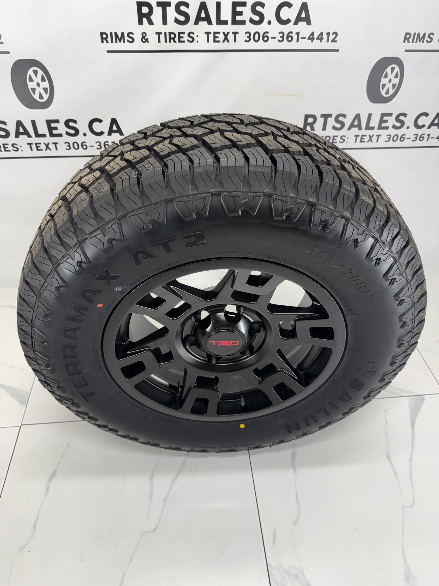 Sailun AT2 All weather Tires on 17" TRD Replica Rims 6x139