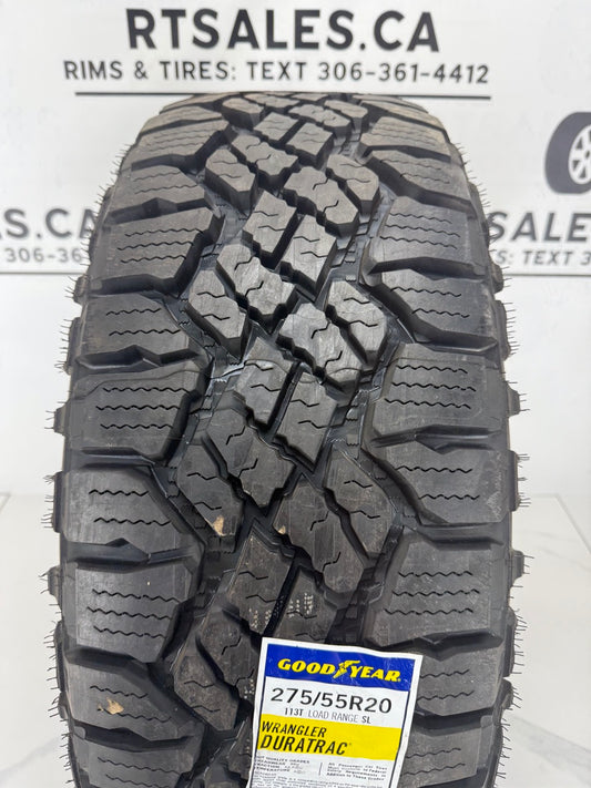 275/55/20 Goodyear WRANGLER DURATRAC All Weather Tires