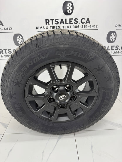 275/65/18 Cooper Snow Claw Winter Tires on TRD 18" Rims 5x150