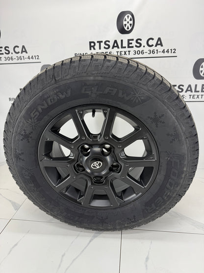 275/65/18 Cooper Snow Claw Winter Tires on TRD 18" Rims 5x150