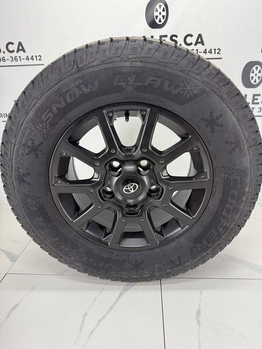 275/65/18 Cooper Snow Claw Winter Tires on TRD 18" Rims 5x150