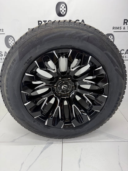 275/60/20 Studded Winter Tires on 20" Fuel Rims 6x135 - Raptor
