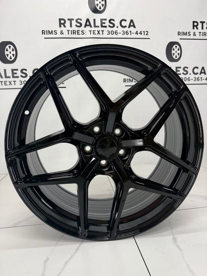 20X8.5 RUF552 Rims 5x114.3 Gloss Black