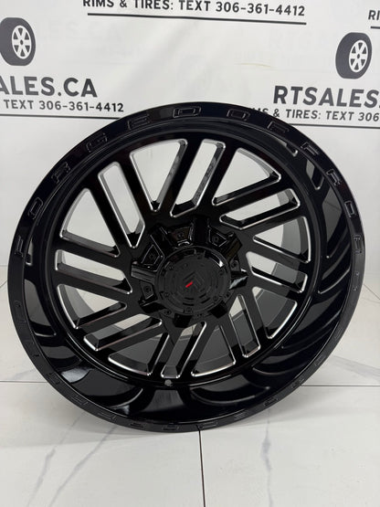 20x10 XR107 Rims 5x139 Gloss Black- Milled